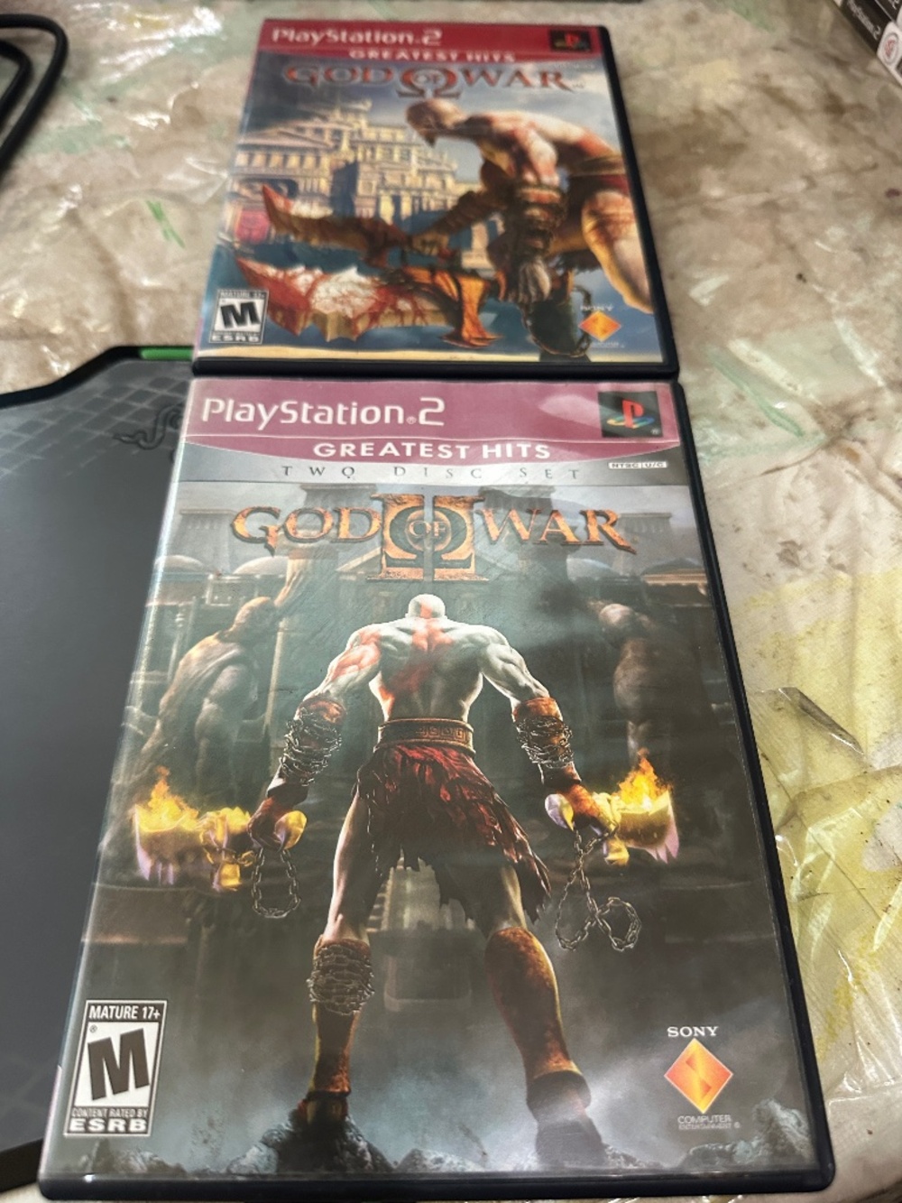 God of War & God of War II Sony PlayStation 2 PS2 Capcom Greatest Hits